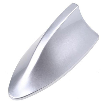 Car shark fin antenna exterior accessory, aerodynamic black design for vehicle roof mounting