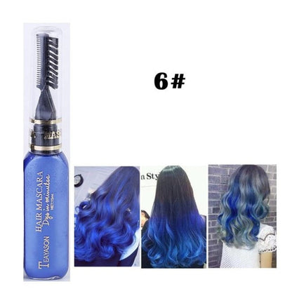 Temporary hair dye mascara by My Store in a compact tube with precision applicator brush