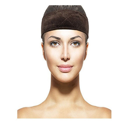Flexible velvet adjustable wig grip headband in black for secure, comfortable wig wear
