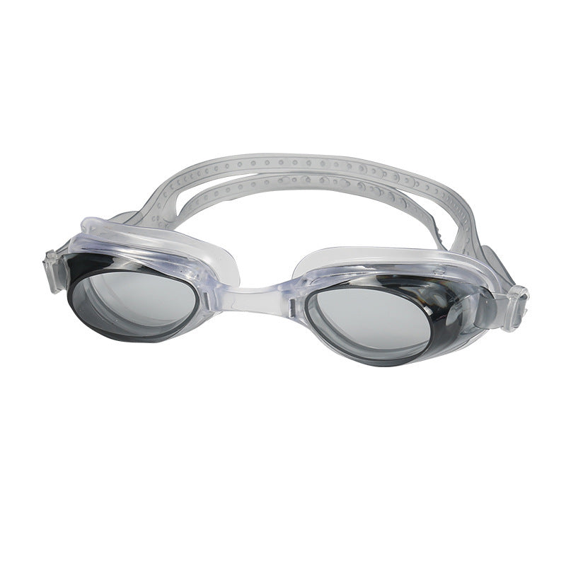 HD flat light waterproof antifogging swimming goggles by My Store, shown in a close-up product view