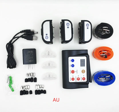 Electric dog fence system with boundary transmitter and adjustable collar receiver by My Store