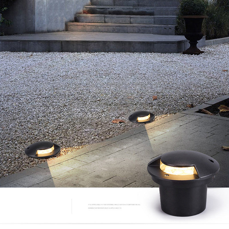 LED3W underground light, compact recessed outdoor fixture shown in a neutral product view