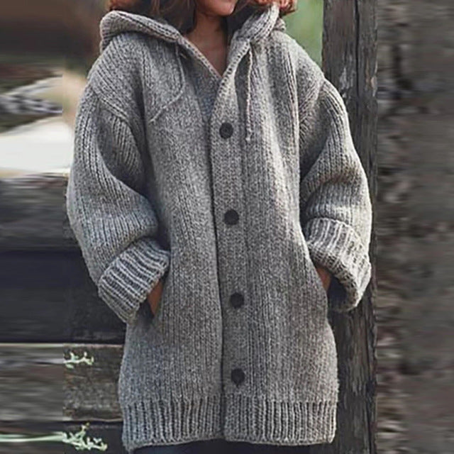 Warm sweater coat in a cozy knit design by My Store