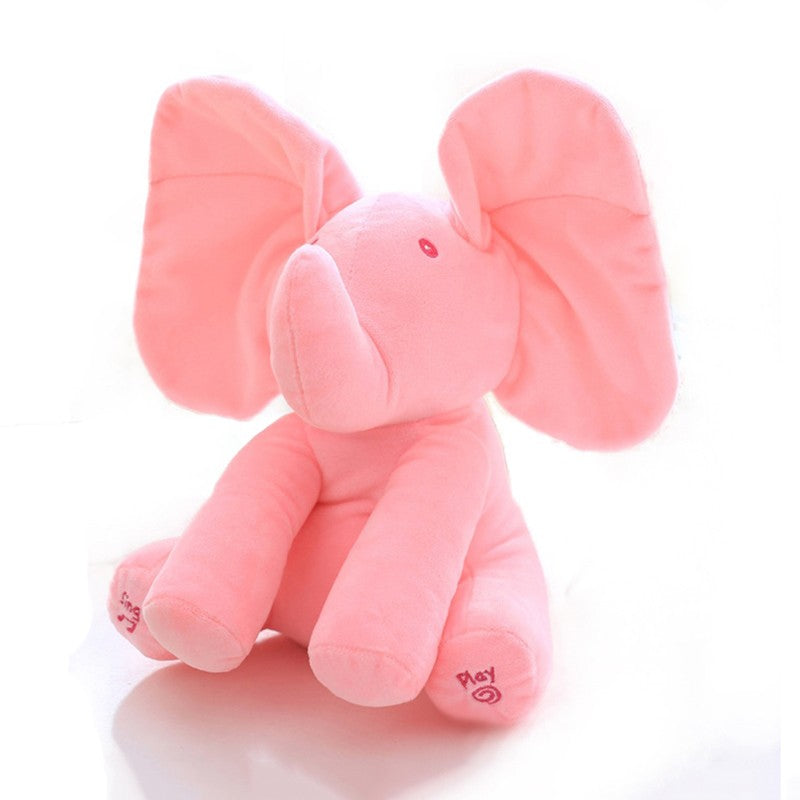 Colorful singing elephant plush toy for kids from BACKUPMYFILESNOW®, featuring a cheerful elephant figure with musical features.