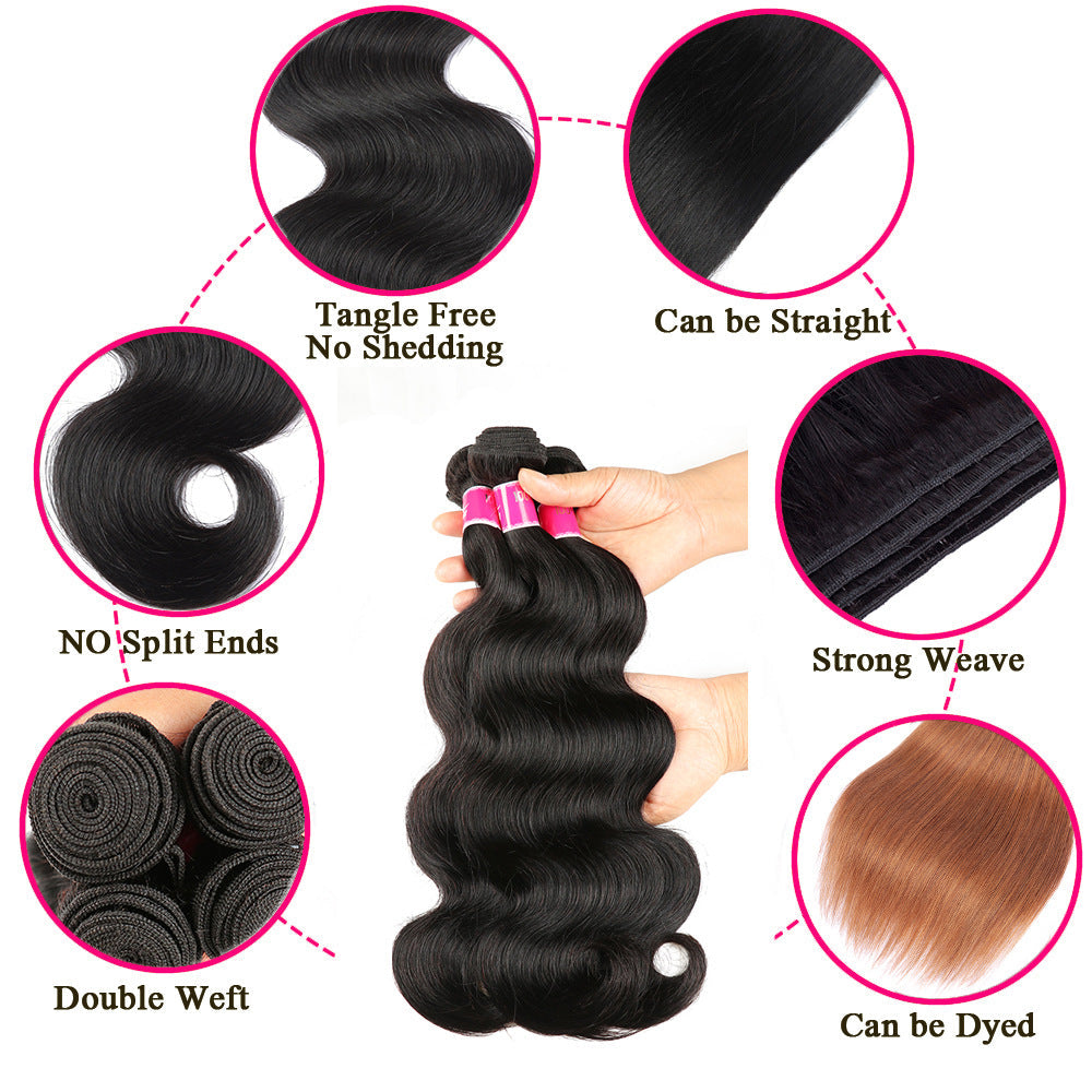 My Store wig hair weave shown in a close-up view of the hair texture and strands