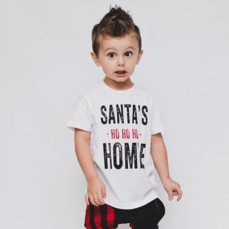 Letter print t-shirt by My Store in casual short-sleeve design