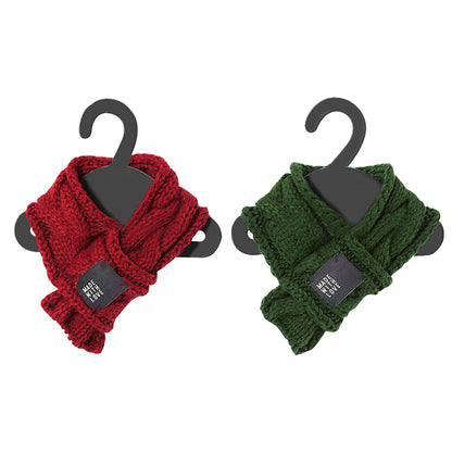 Pet scarf displayed flat, showing its soft fabric and simple design