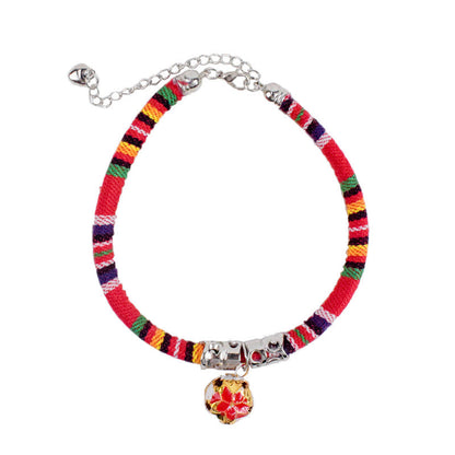 Ethnic style bell collar in a decorative design