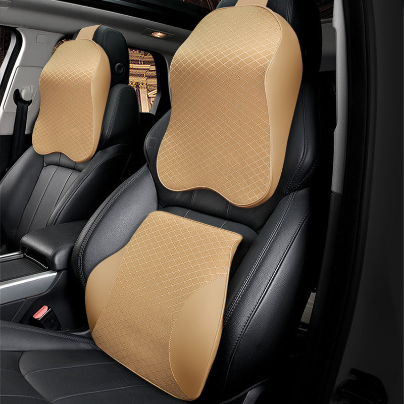 Black car cushion, My Store brand, featuring a supportive design for comfortable vehicle seating