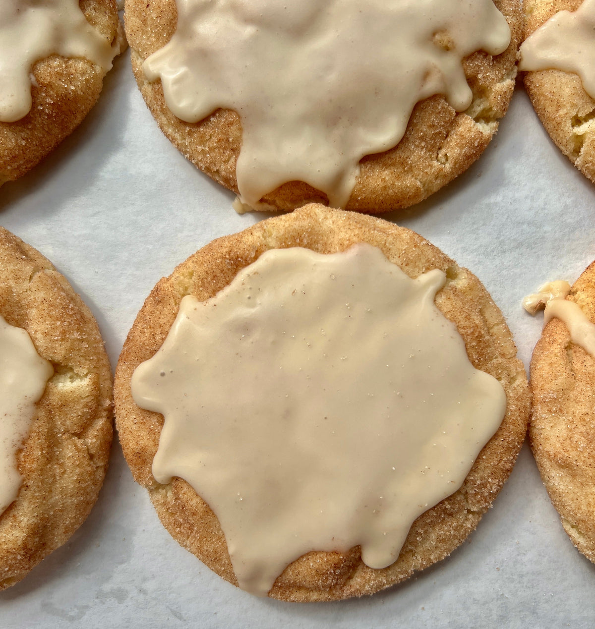 Mapledoodle cookies by Let's Get Baked Artisan Desserts, featuring maple-flavored cookies with a golden-brown, textured surface.