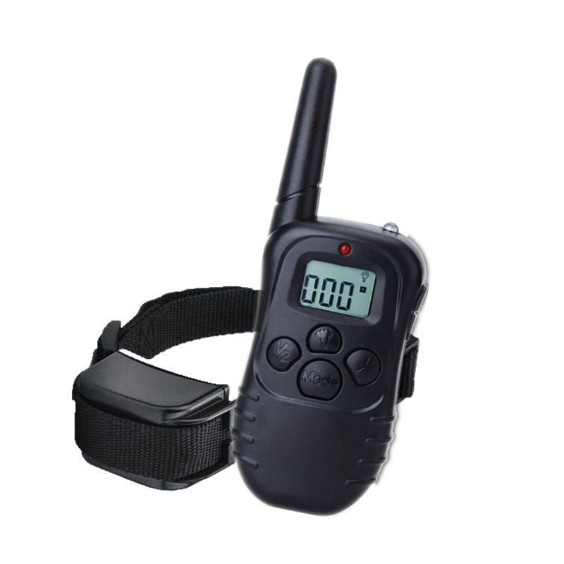Anti-barking dog trainer with shock and vibration bark control features
