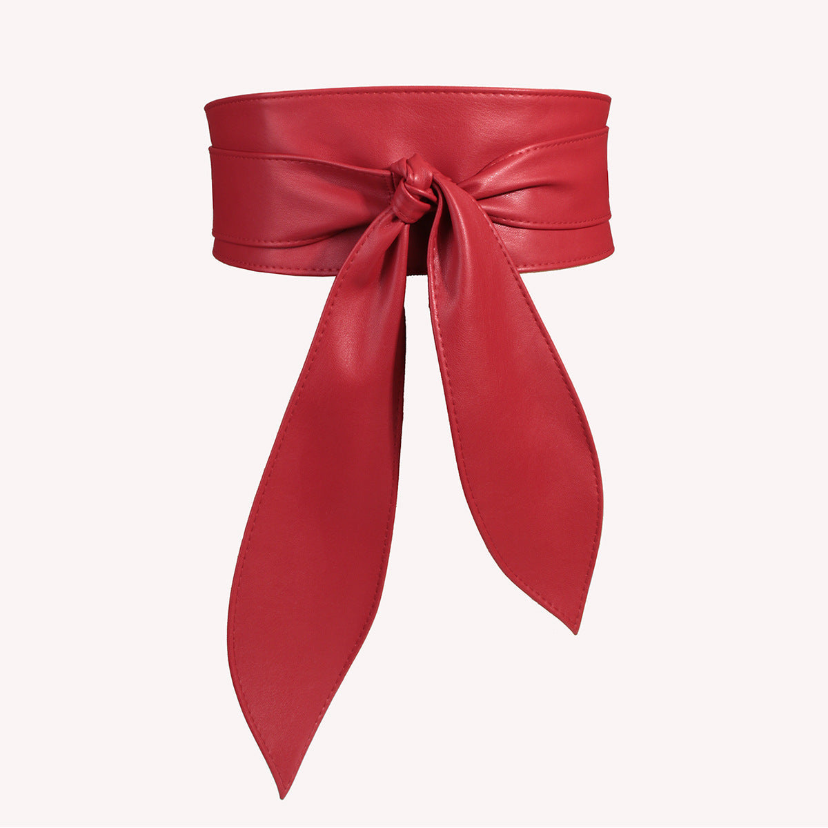Women's wide waist tie belt with elegant bow ribbon, soft super-long design from Amazon Cross-border