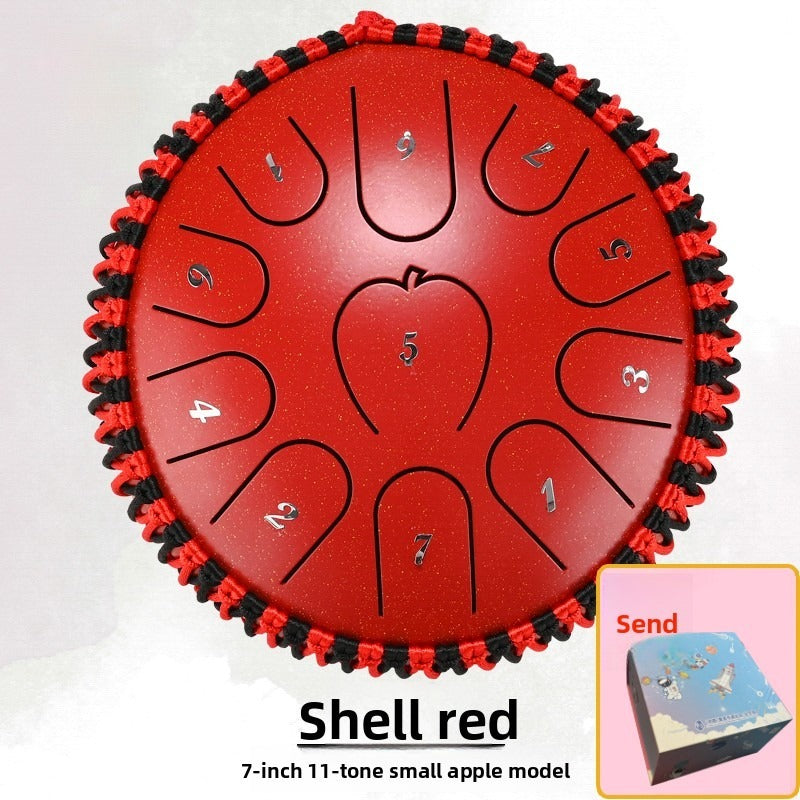Apple-shell ethereal steel tongue drum by My Store in a compact, rounded design