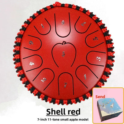 Apple-shell ethereal steel tongue drum by My Store in a compact, rounded design