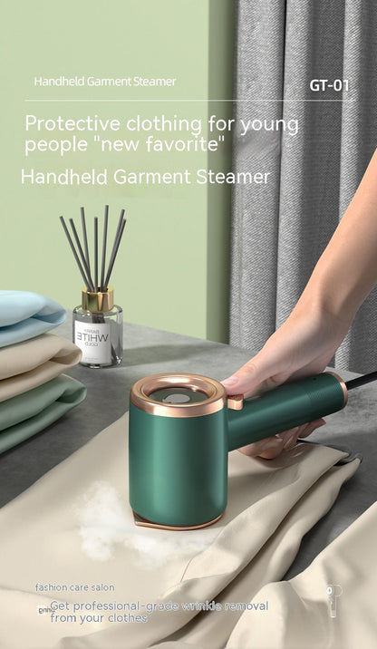 Vivalo mini portable handheld garment steamer for clothes, compact fabric steam iron for travel and home use, US plug option