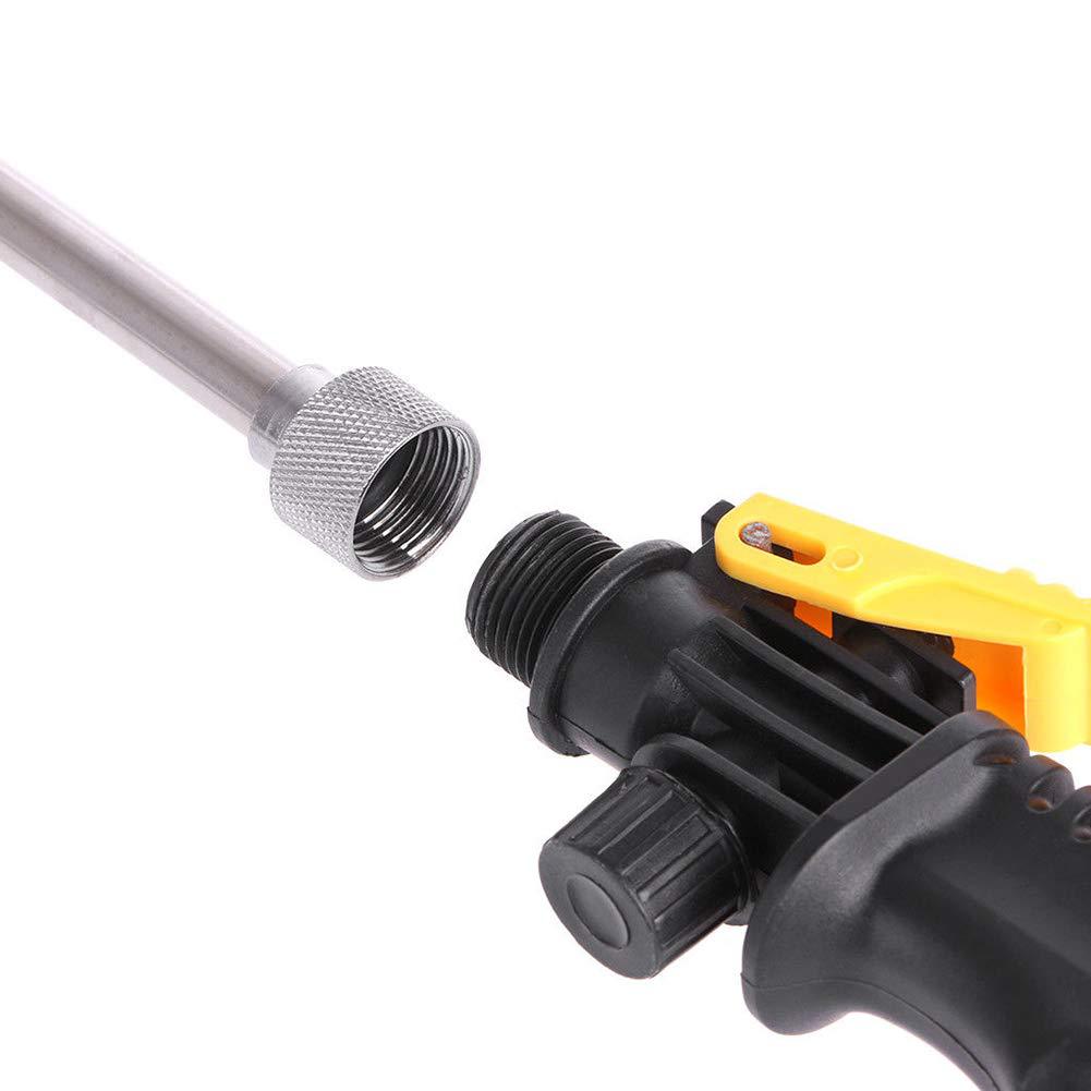 High-pressure adjustable car wash water gun with handheld spray nozzle and durable metal construction