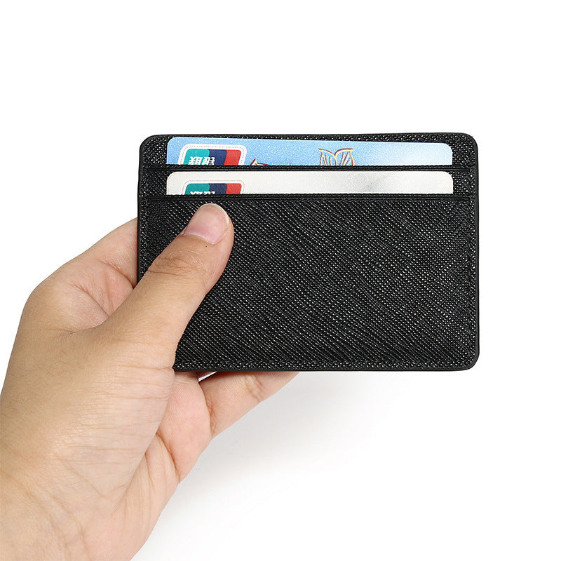 Cross-pattern multi-function card holder by My Store, compact design for cards and small essentials
