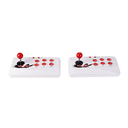 HD wireless double joystick game console fighting arcade with dual controls and retro arcade design