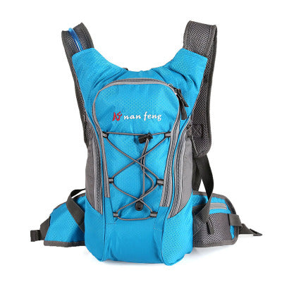 Sports outdoor bicycle riding water bag backpack for mountain hiking and travel, black shoulder bag