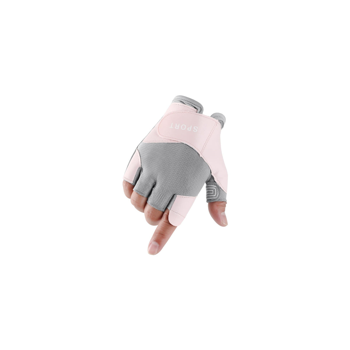Lightweight breathable half-finger cycling gloves for men and women, ideal for hiking and fitness workouts