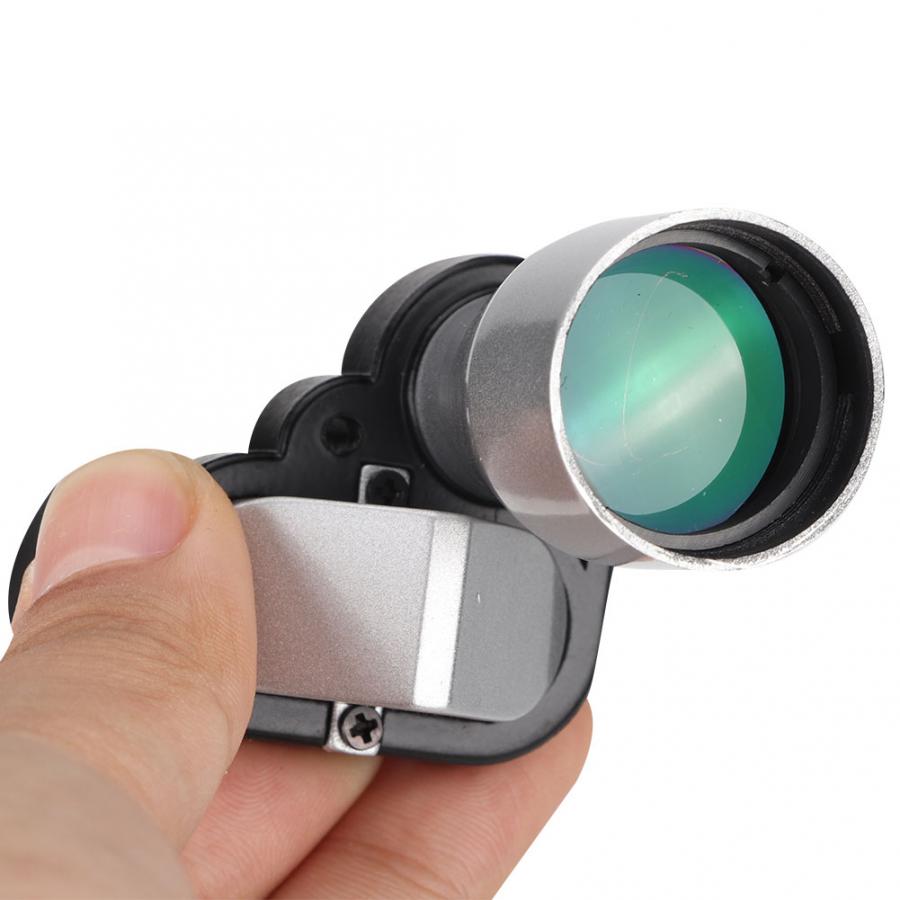 Low light night vision outdoor single telescope for cell phones, compact handheld design
