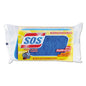 SOS All Surface Scrubber Sponge, 2.5 X 4.5, 0.9" Thick, Dark Blue, 12/Carton CLO91017