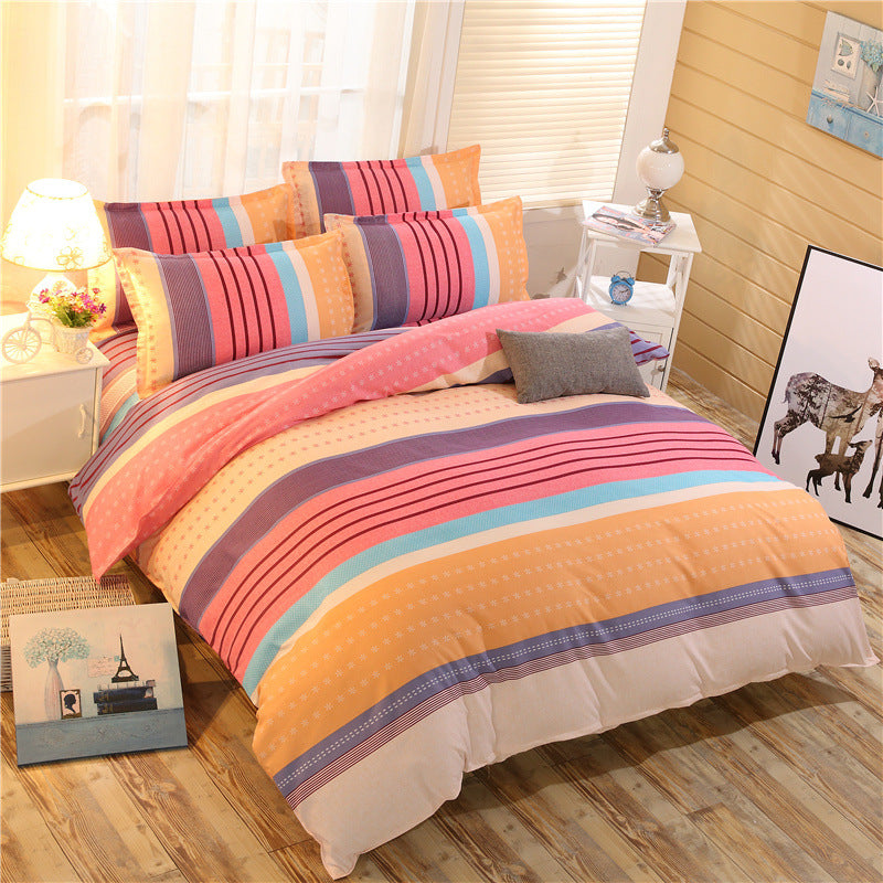 Cashmere cotton bedding set in a soft, neutral fabric texture