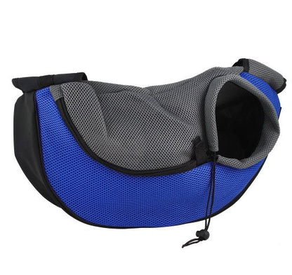 Shoulder pet bag outdoor carrier messenger bag for small pets, backpack-style design shown from the front