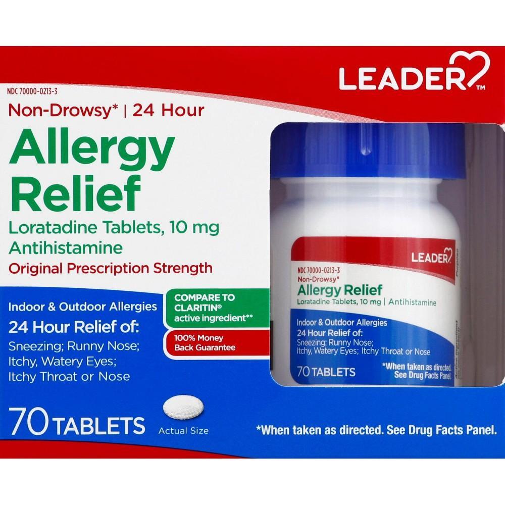 LEADER™ Allergy Relief 10 mg 24-Hour Tablet, 70 EA