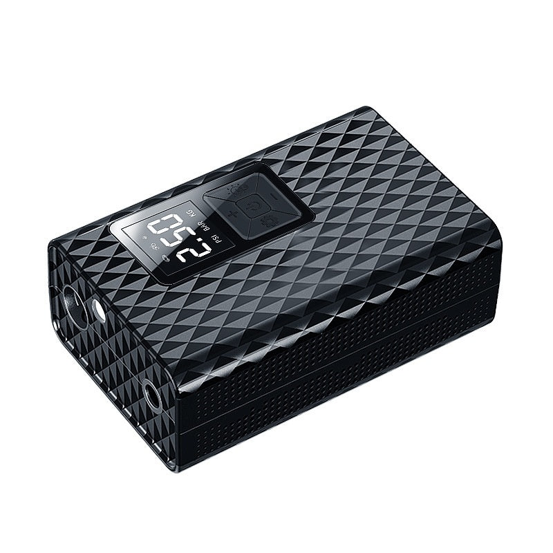 Mini portable outdoor car inflator by My Store with digital display and air hose for vehicle tires