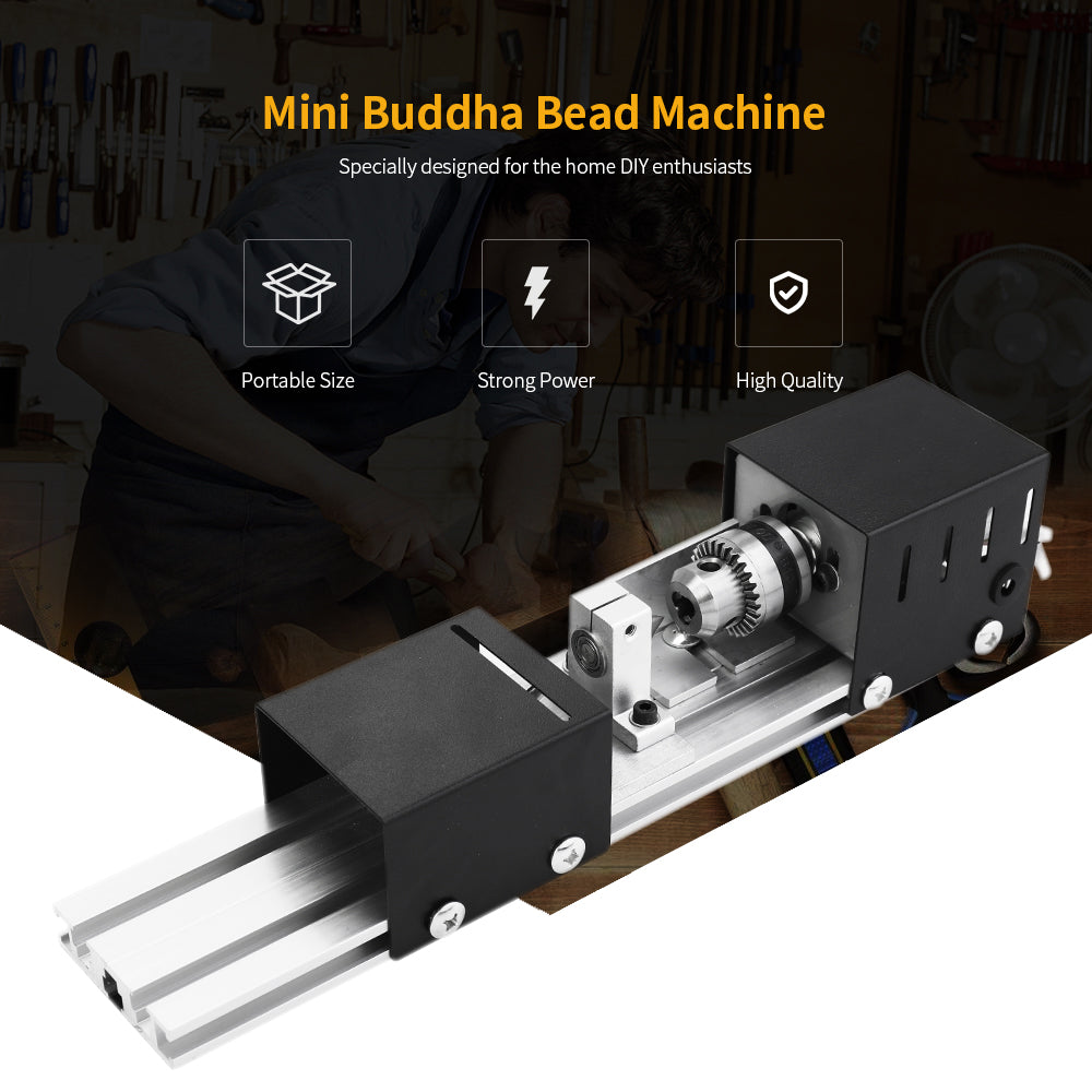 Mini woodworking lathe by My Store, compact benchtop machine for turning and shaping wood projects
