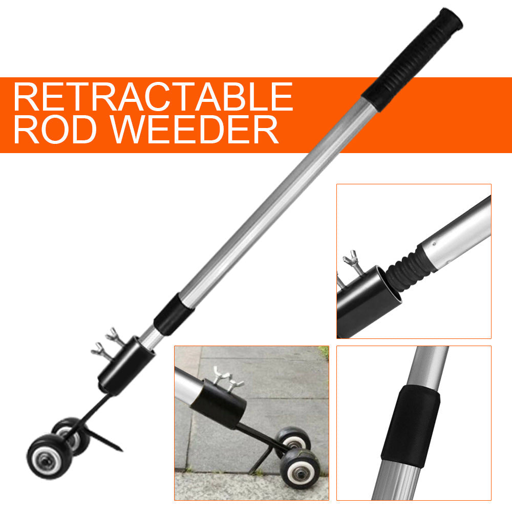 Portable gardening tools for quick weed removal along sidewalks and lawns, featuring a handheld yard trimmer