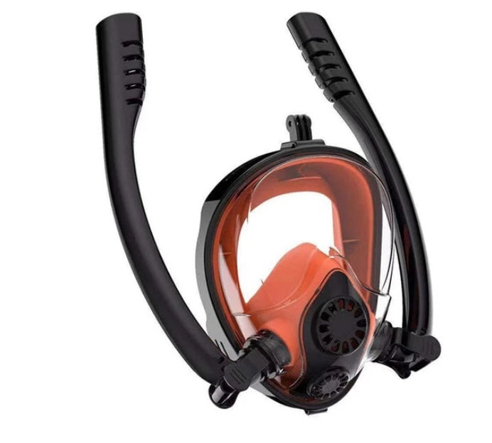 Scuba diving mask with clear lens and adjustable strap, My Store brand