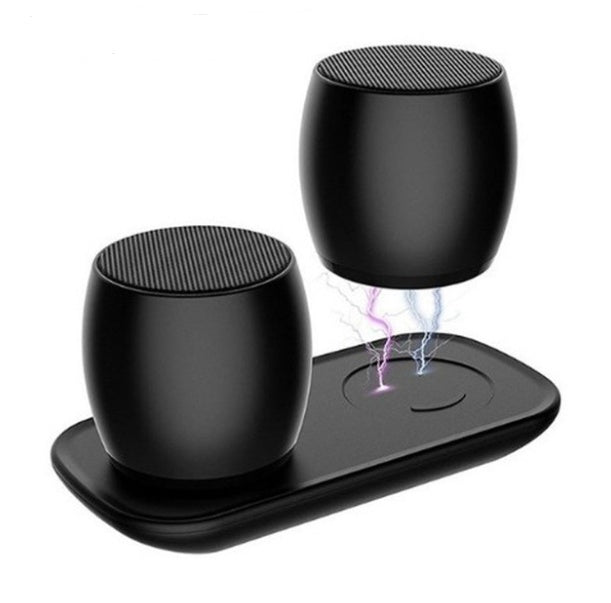 Creative Bluetooth speaker with compact design and visible controls