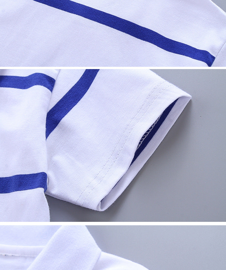 College style boys polo short sleeve T-shirt in classic collared design