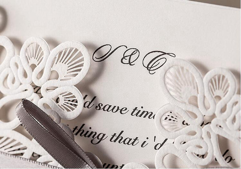 Personalized custom invitation card with elegant design and customizable text