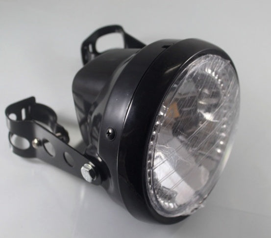 Motorcycle headlight turn signal indicator blinker light with bracket for cafe racer