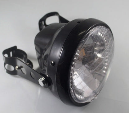Motorcycle headlight turn signal indicator blinker light with bracket for cafe racer