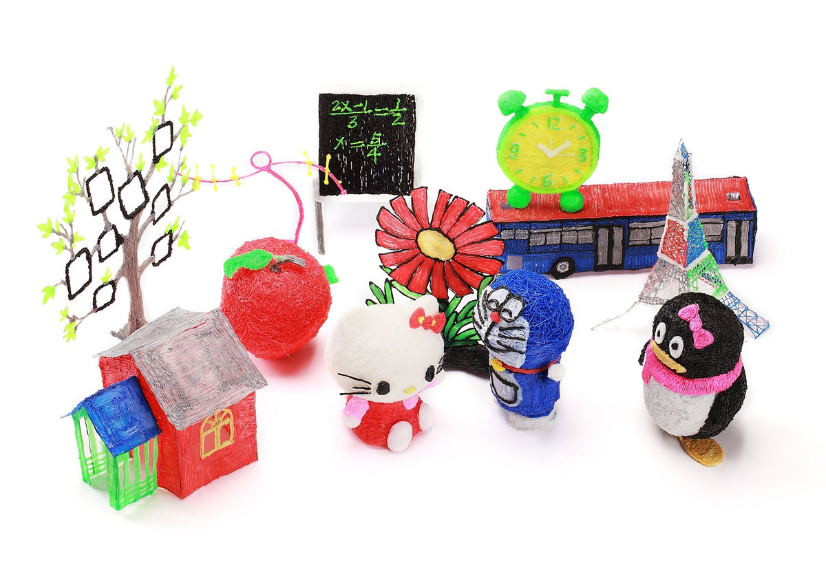 3D printing pen for children, handheld creative drawing tool with colorful filament extrusion