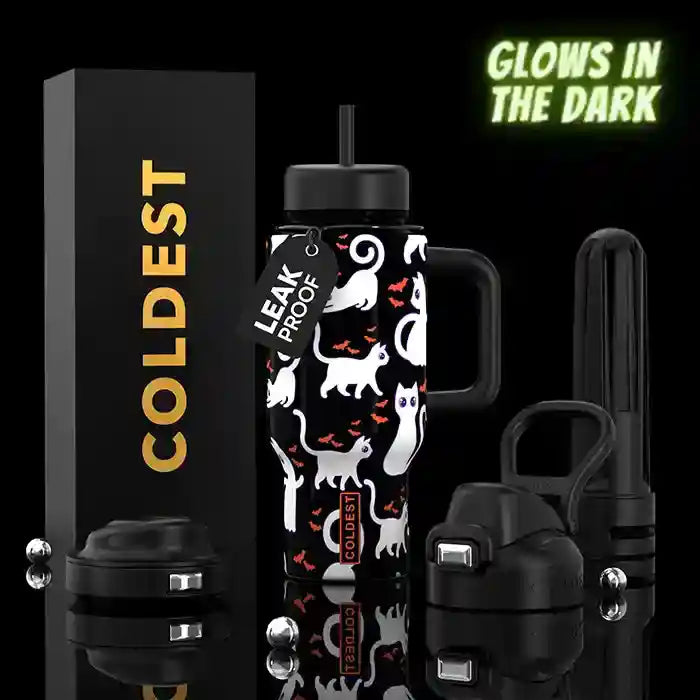 Coldest Limitless Ultra v8 24oz tumbler with a sleek design, featuring the product name and branding on the side.