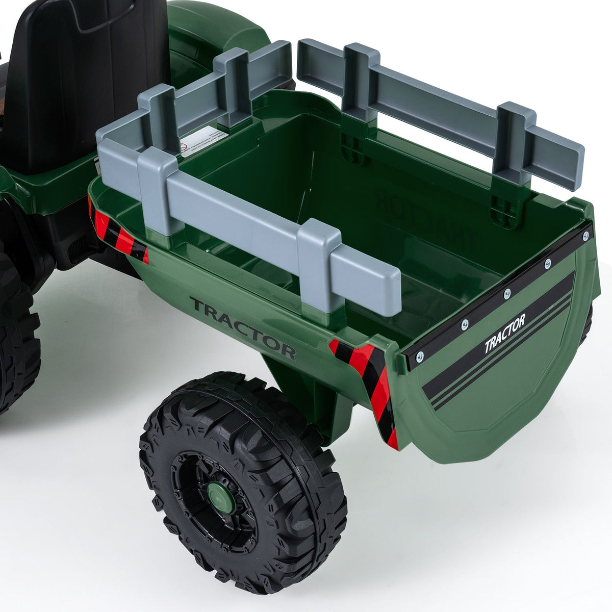 Kids' 24V electric ride-on tractor by GBruno Store with detachable trailer and remote control for outdoor play