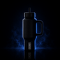Coldest Limitless Ultra V8 24oz water bottle with black lid and clear body, featuring the Coldest logo and measurement markings.