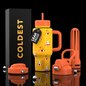 Coldest Limitless Ultra V8 24oz tumbler with baby duckies design, stainless steel body, and leak-proof lid for cold beverages.