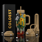Coldest 24oz Limitless Ultra V8 tumbler with sunflower bouquet design, featuring a clear lid and colorful floral pattern.
