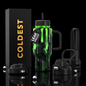 Coldest Limitless Ultra v8 24oz water bottle with sleek black design and colorful logo, ideal for hydration on the go.