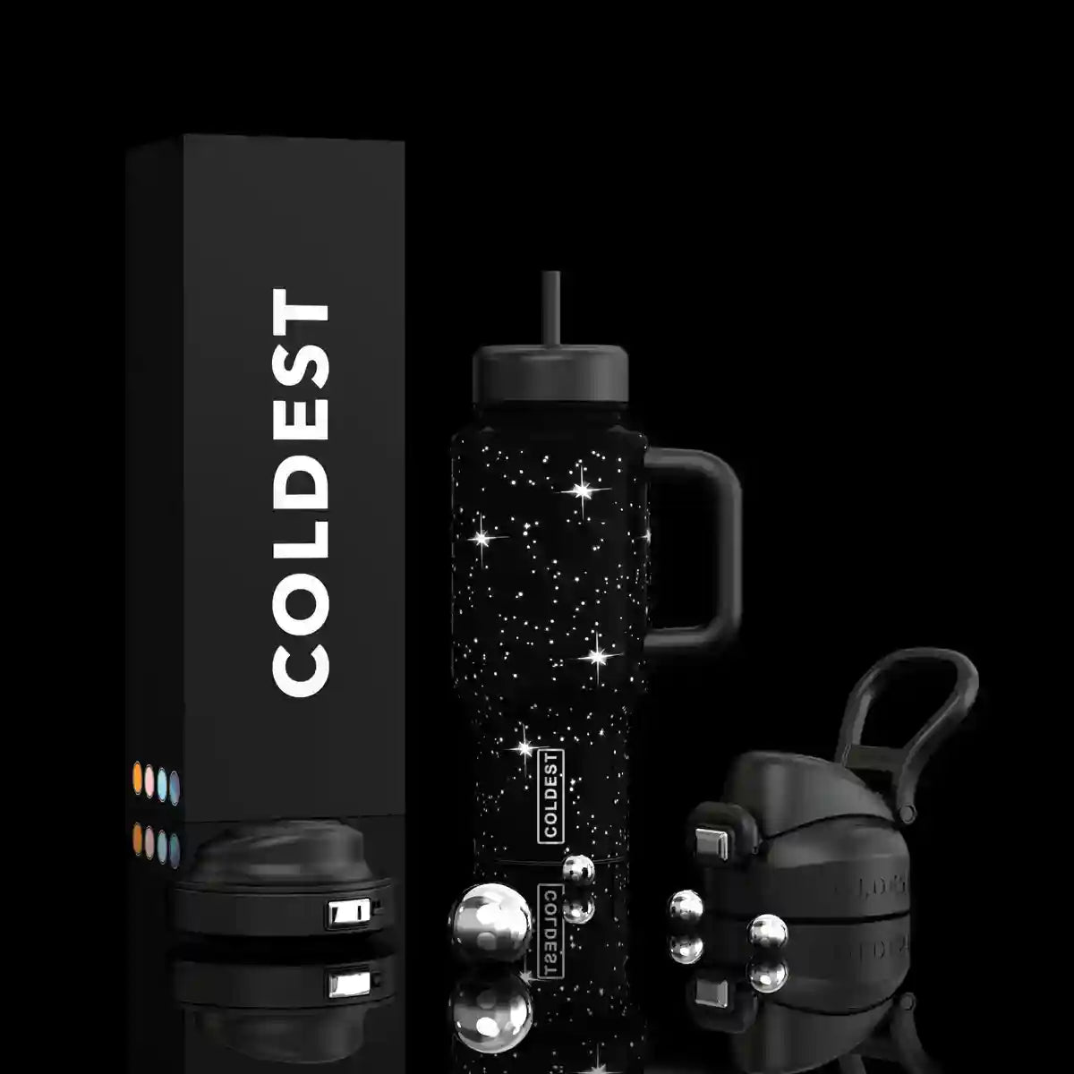 Coldest Limitless Ultra v8 24oz stainless steel water bottle with a sleek design and durable construction.
