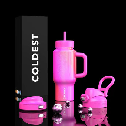 Coldest Limitless Ultra v8 24oz water bottle with Kissed Dream design, durable stainless steel, and leak-proof lid for on-the-go hydration.