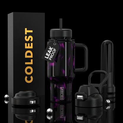 Coldest Limitless Ultra v8 24oz insulated tumbler with a sleek design and magnetic lid for hot and cold beverages.