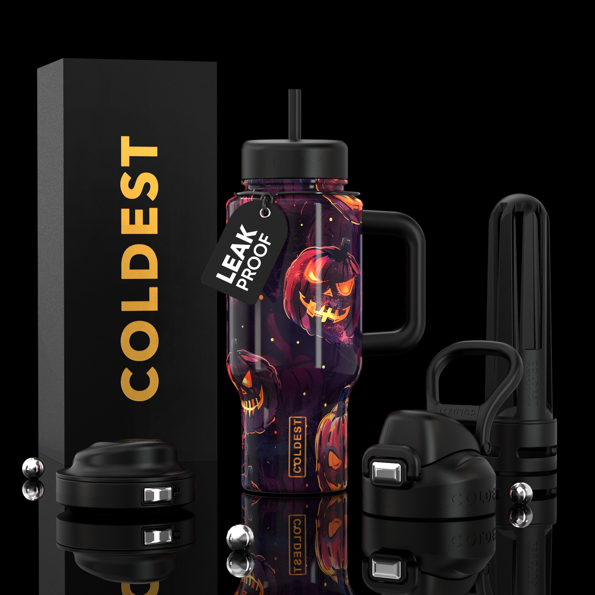 Coldest Limitless Ultra v8 24oz energy drink with pumpkin patch flavor in a sleek can.