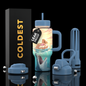 Coldest Limitless Ultra v8 24oz insulated tumbler with sleek design and sturdy lid, perfect for keeping beverages hot or cold.